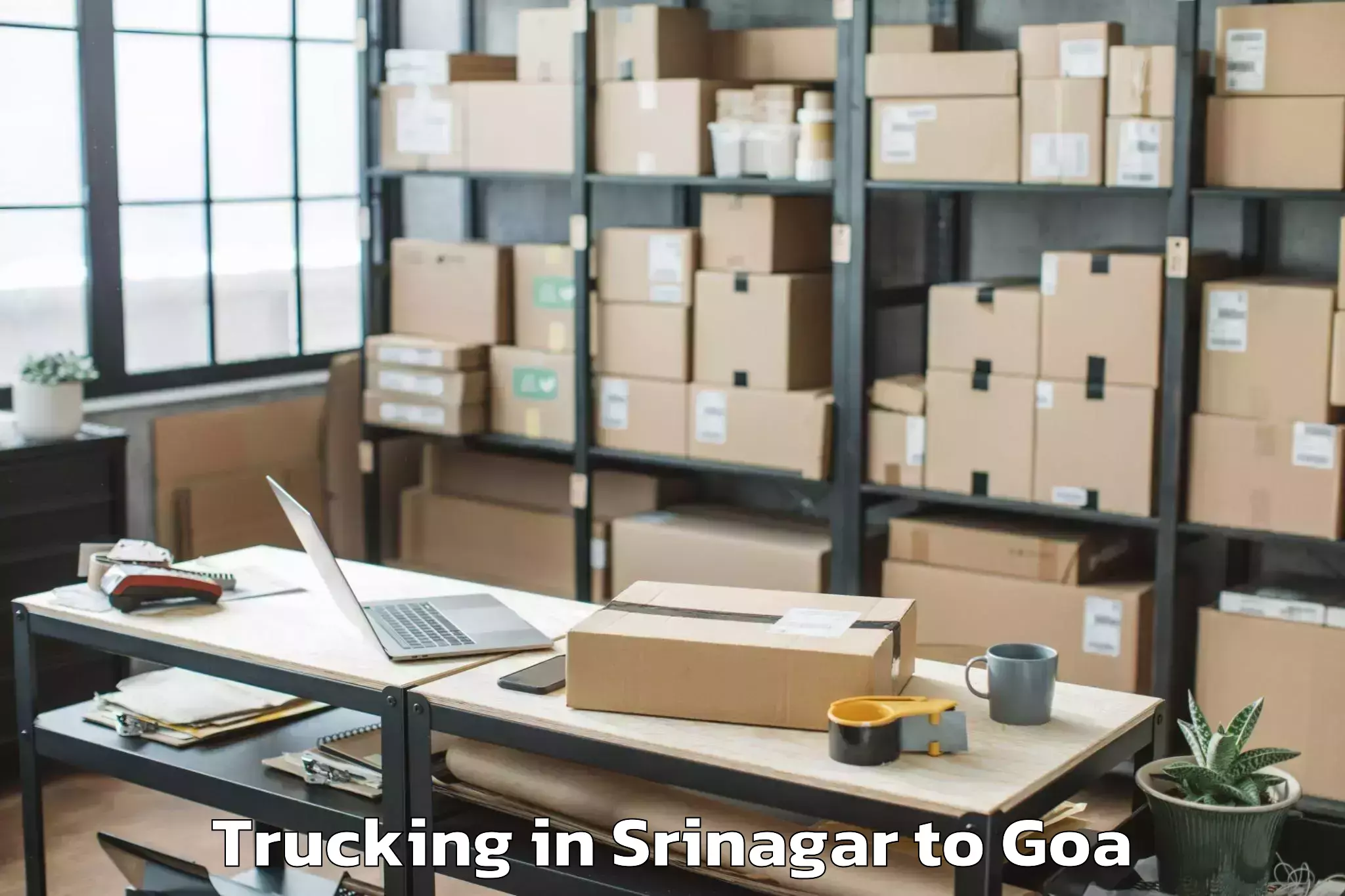 Book Srinagar to North Goa Airport Gox New Trucking Online